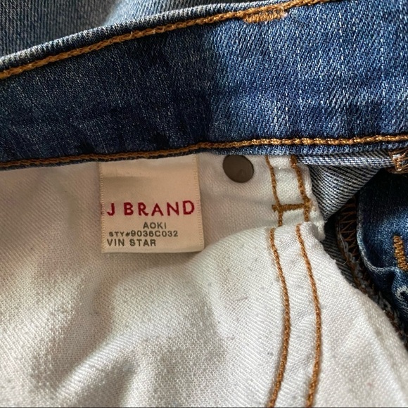 J BRAND sz 25 Star Print Blue Jeans Denim Aoki - Picture 5 of 8